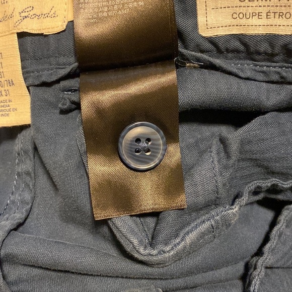 H&M Label of Graded Goods Navy Blue Slim Fit Pants - Picture 5 of 6